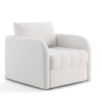 Valentino Tufted Swivel Chair Angled View