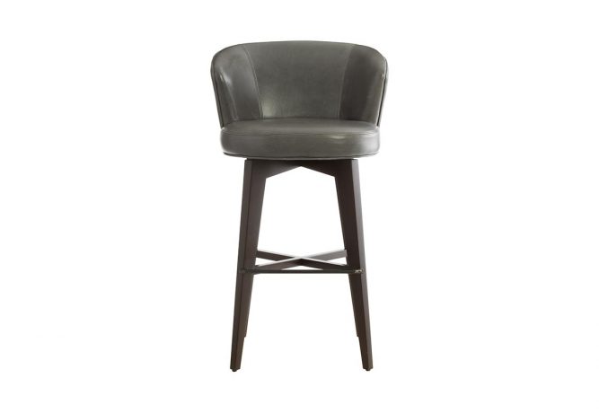 Memory swivel contemporary bar stools toronto in grey by Vogel.
