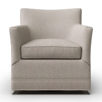 Front facing shot of the Vogel Clarissa Swivel Glider - Canada Made