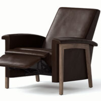 Stanford Scandinavian push-back recliner from Vogel reclined