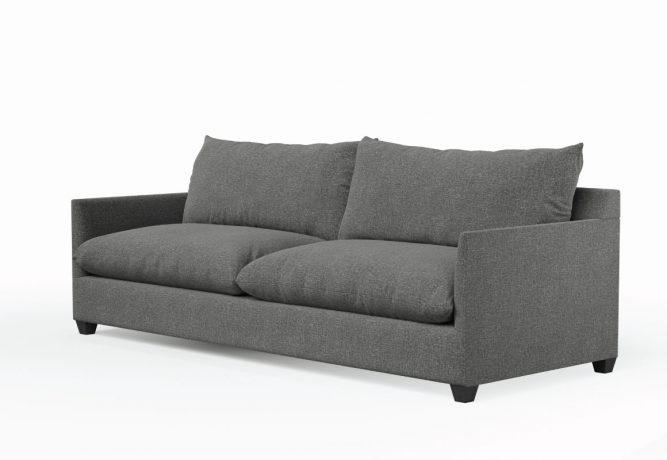 modern sofa with thin arm and extra deep seats