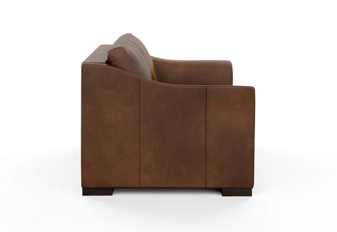 side view of contemporary loveseat