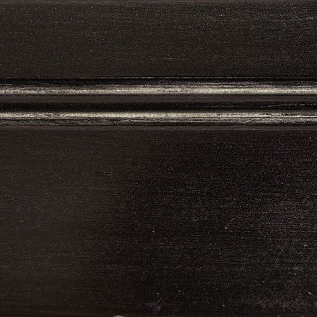 black finish with silver distressing