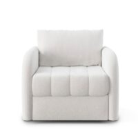 Valentino Tufted Swivel Chair Front View