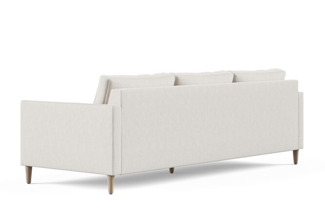 Tribeca mid century modern sofa backside