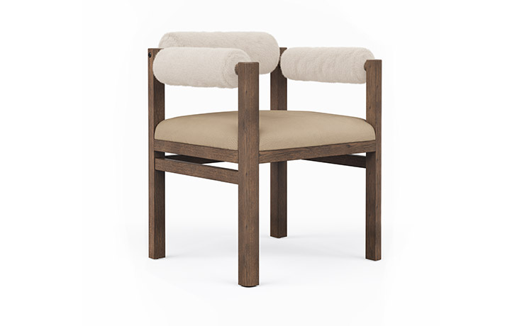 Angled view of the Armchair by Vogel.