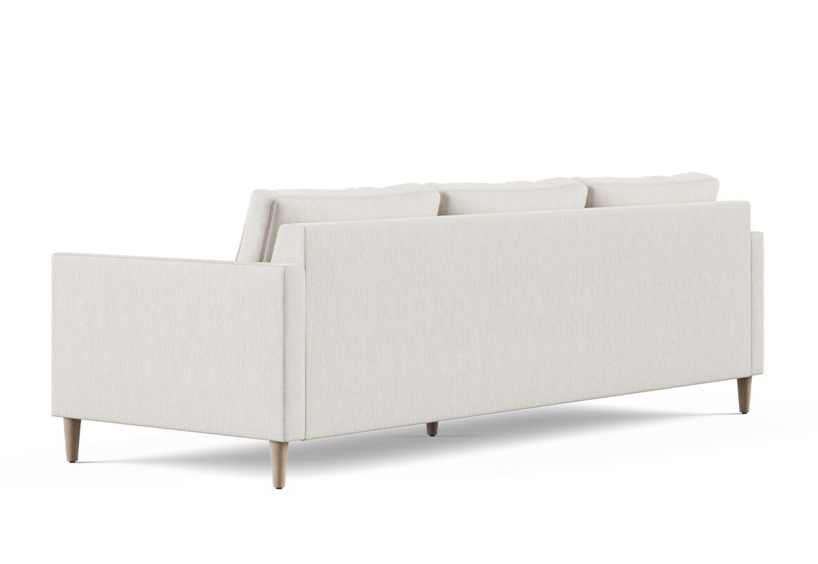 Tribeca mid century modern sofa backside