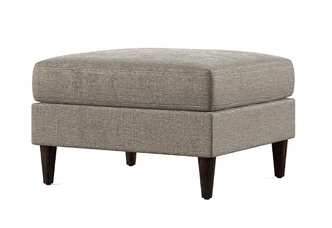 Tribeca mid-century modern ottoman designed to perfectly pair with Tribeca chair from Vogel