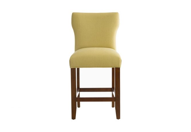 Custom yellow bar stool