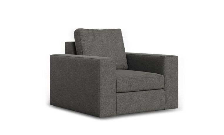 Broadway Modern Swivel Chair Angled View