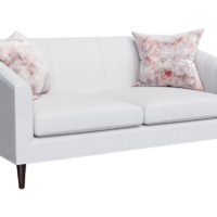 quarter turn angle of tufted madison loveseat