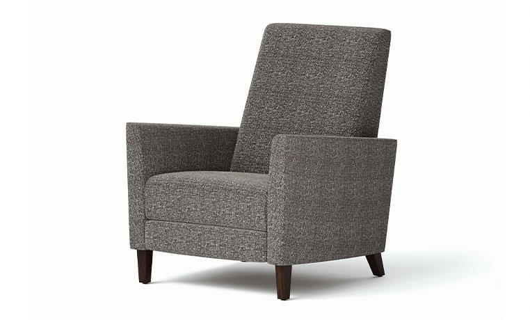 Harvard transitional chair recliner from Vogel with fully upholstered frame