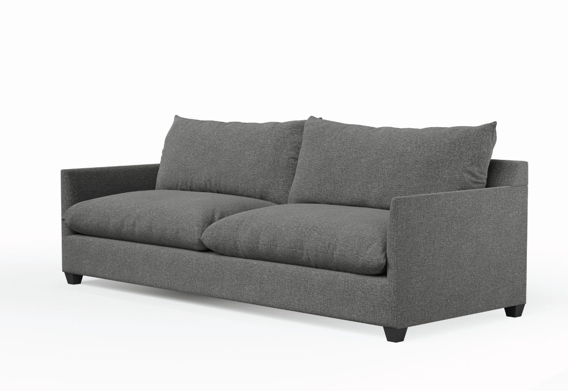modern sofa with thin arm and extra deep seats