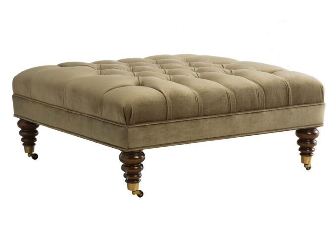 12168 custom tufted ottoman with 5 leg options