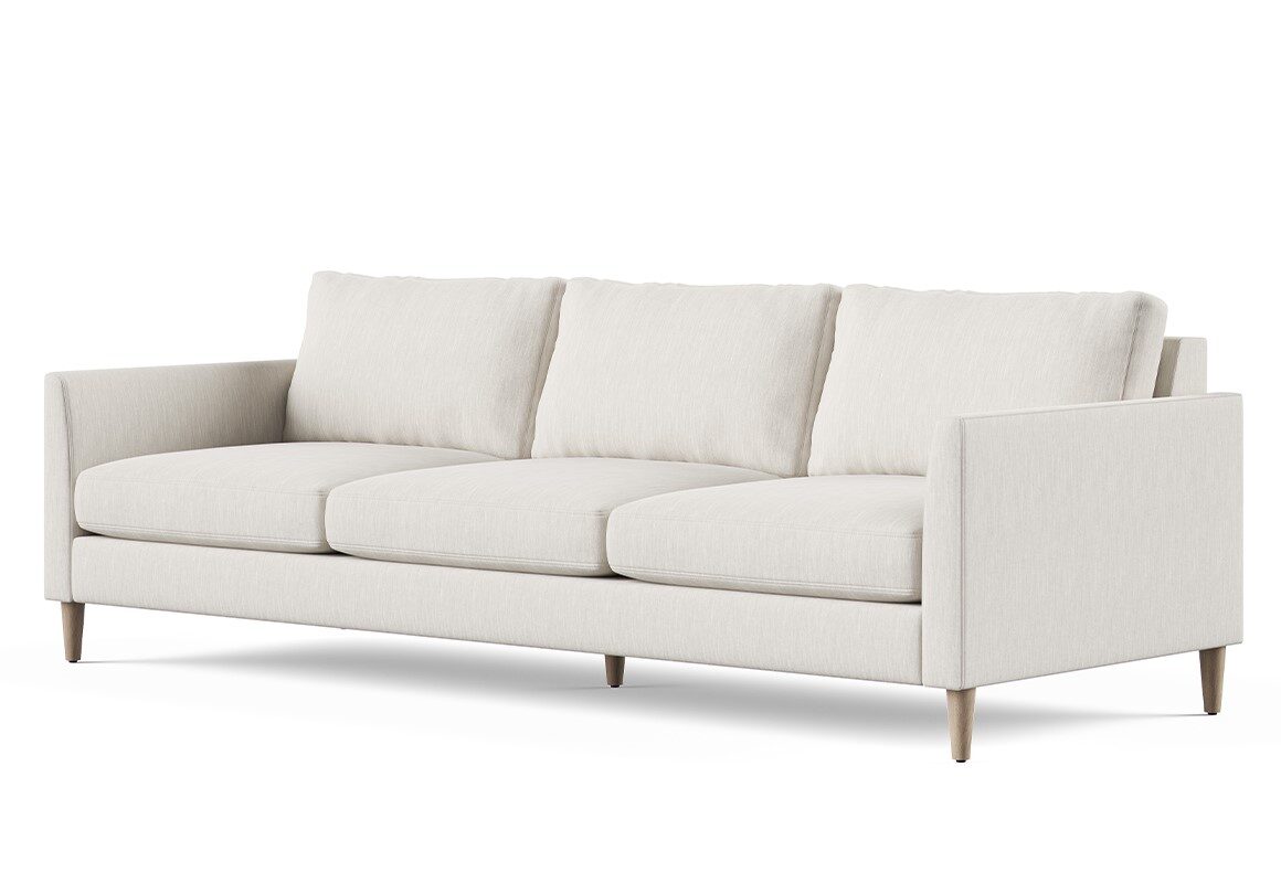 Tribeca mid century modern sofa front side