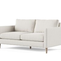 Tribeca mid century modern loveseat front side
