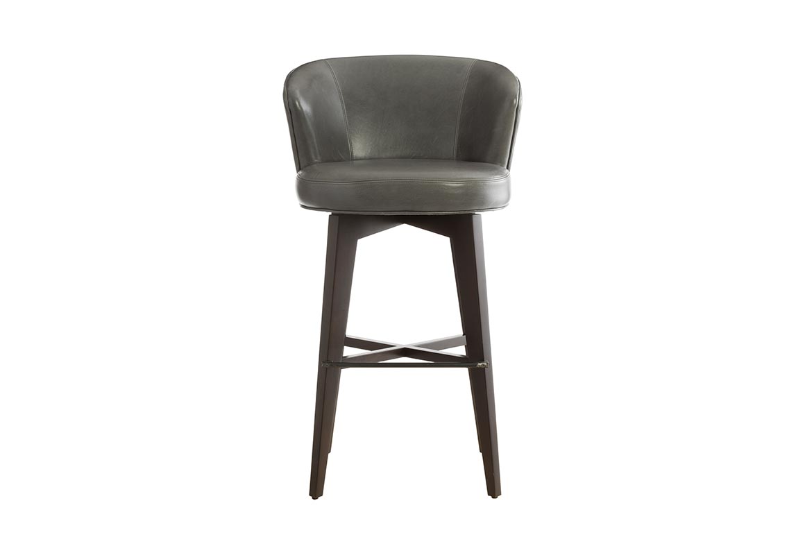 Memory swivel contemporary bar stools toronto in grey by Vogel.