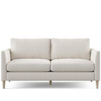 Tribeca mid century modern loveseat front