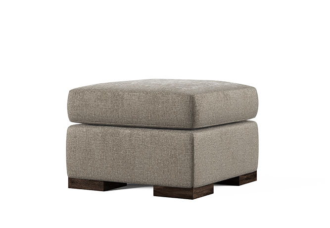 Broadway modern ottoman designed to pair with broadway chair from Vogel