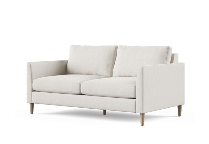 Tribeca mid century modern loveseat front side