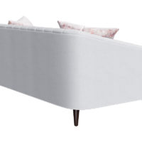 back view of tufted madison loveseat