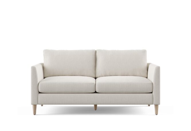 Tribeca mid century modern loveseat front