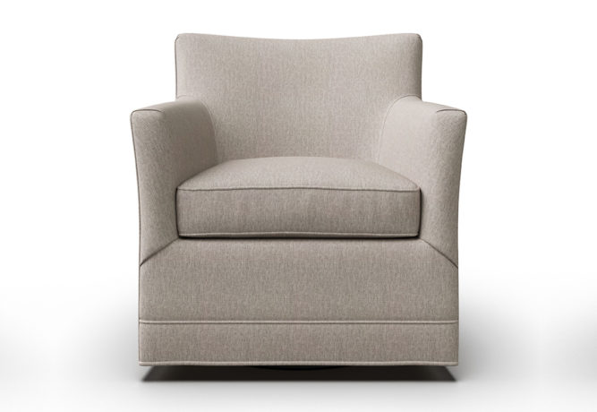 Front facing shot of the Vogel Clarissa Swivel Glider - Canada Made