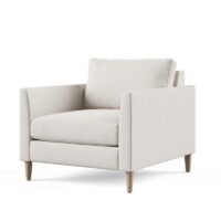 Tribeca mid century modern chair angled