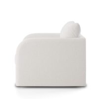 Valentino Tufted Swivel Chair Side View