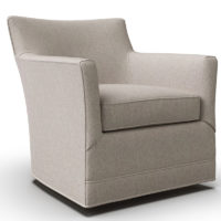 Angled shot of the Vogel Clarissa Swivel Glider - Canada made