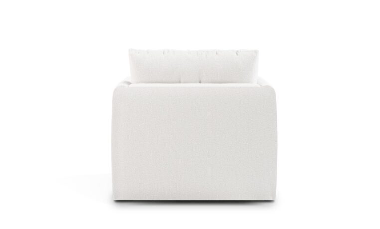 Valentino Tufted Swivel Chair Back View