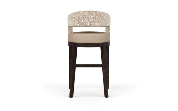 The back of the Zayn bar stool made in Toronto, Ontario.