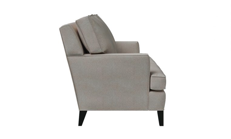 side view of traditional birkley loveseat