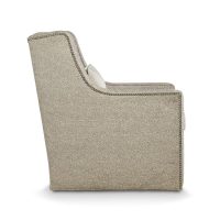 side view of grey swivel chair made in Toronto