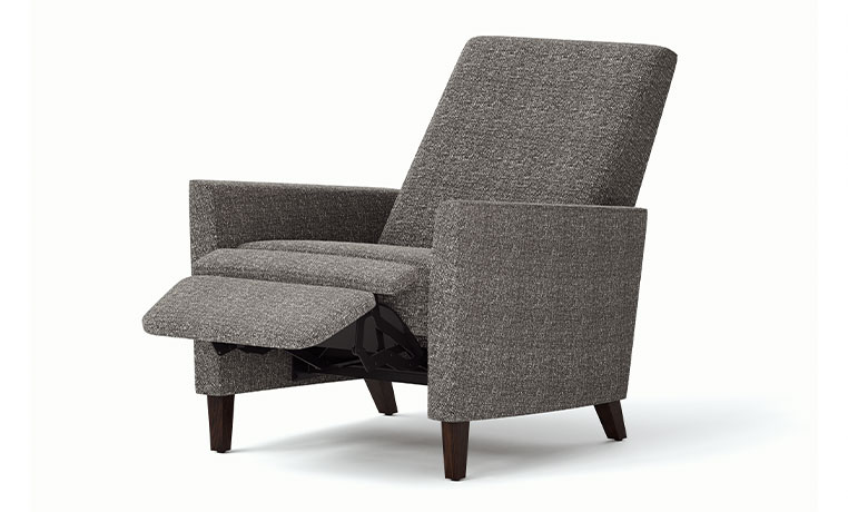 Harvard transitional chair recliner from Vogel reclined