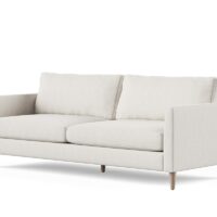 Tribeca mid century modern condo sofa side angle