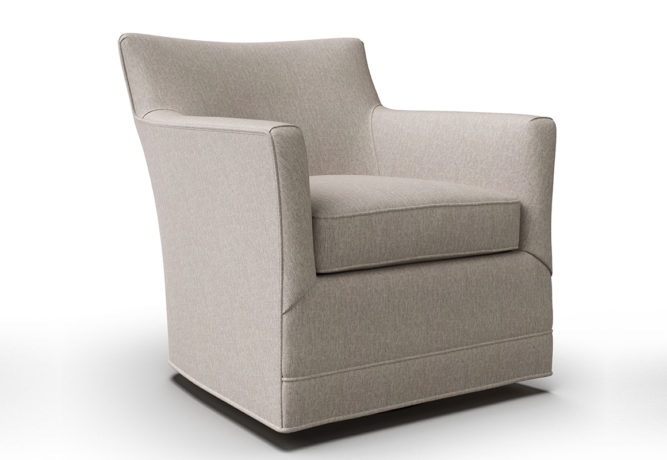 Angled shot of the Vogel Clarissa Swivel Glider - Canada made