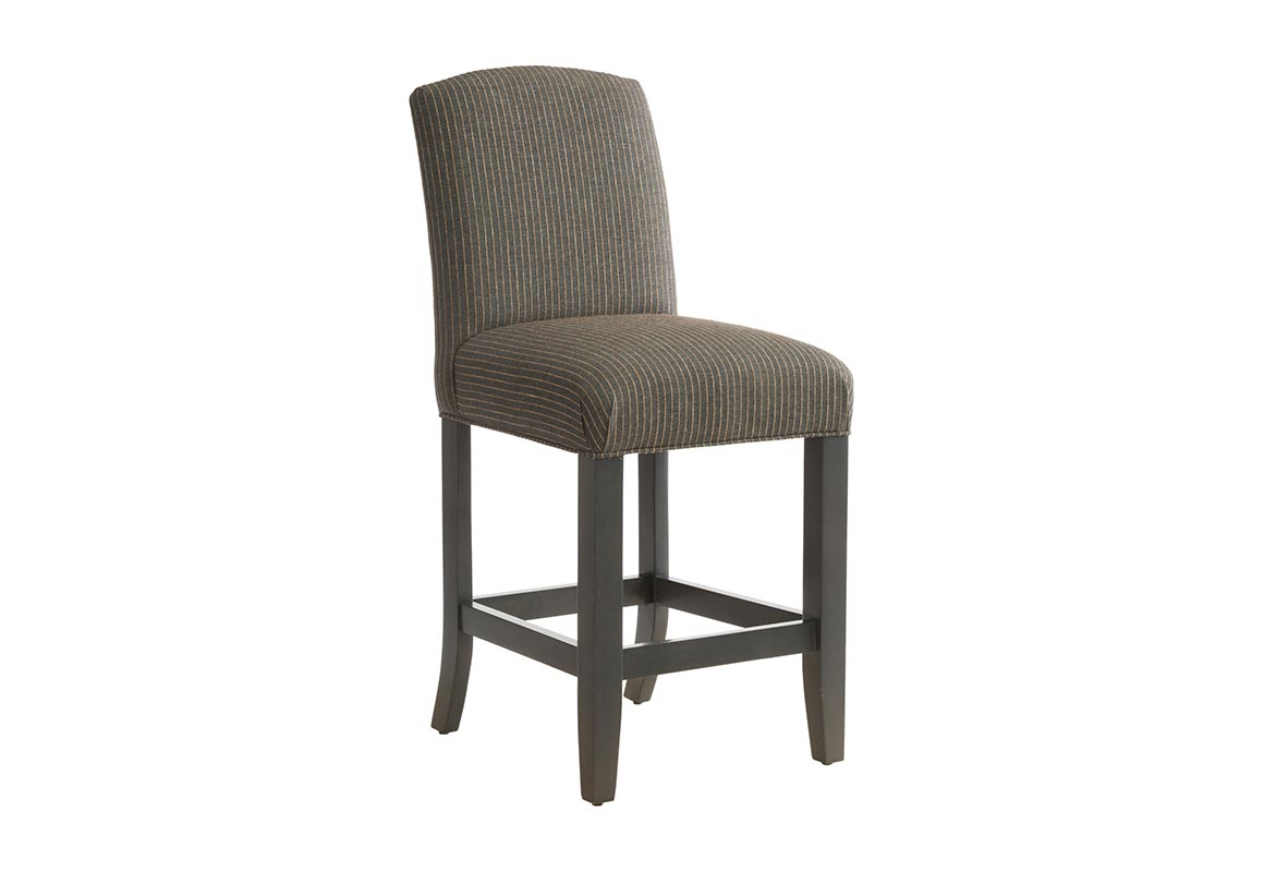 Custom curved bar stool