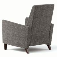 Harvard transitional chair recliner from Vogel showing the upholstered back