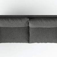 top down view of sofa