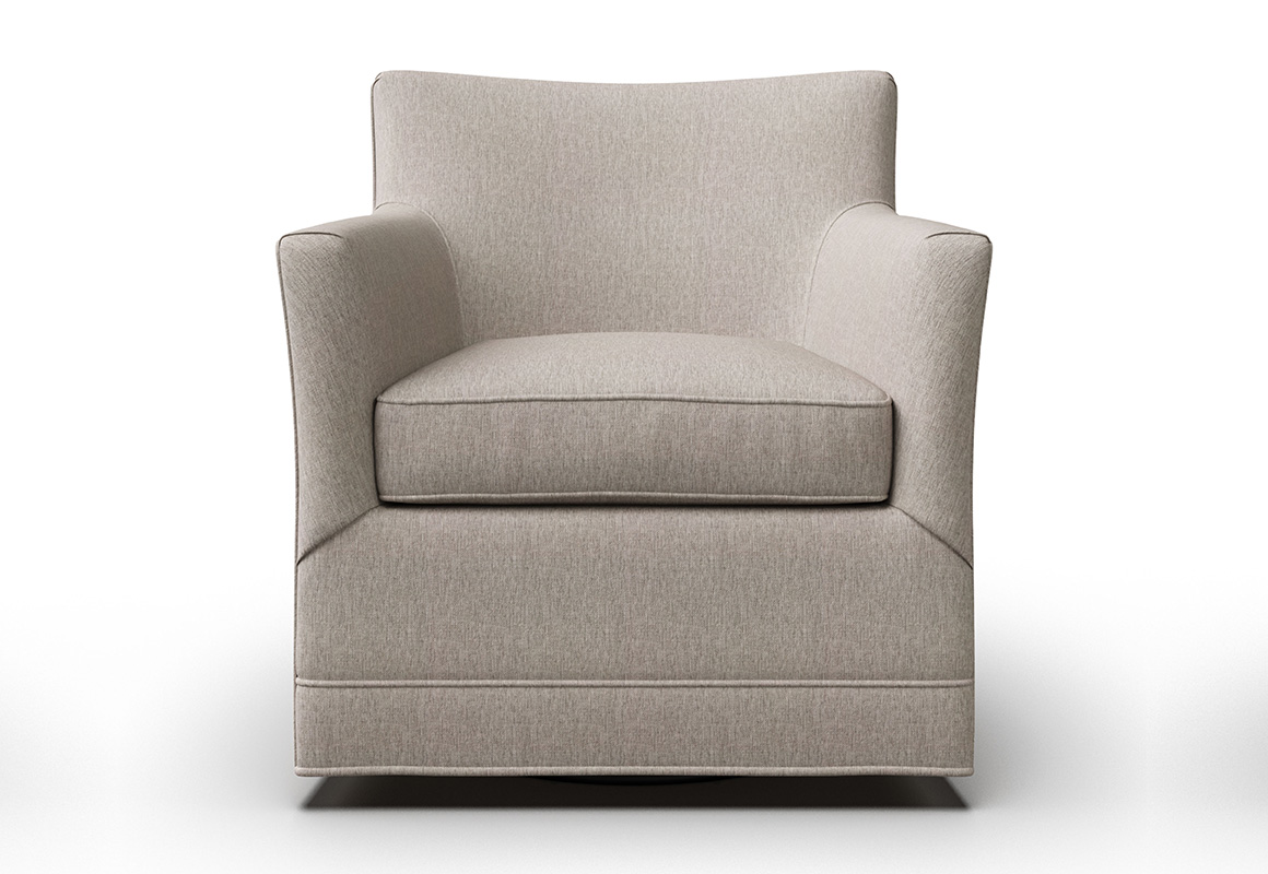 Front facing shot of the Vogel Clarissa Swivel Glider - Canada Made