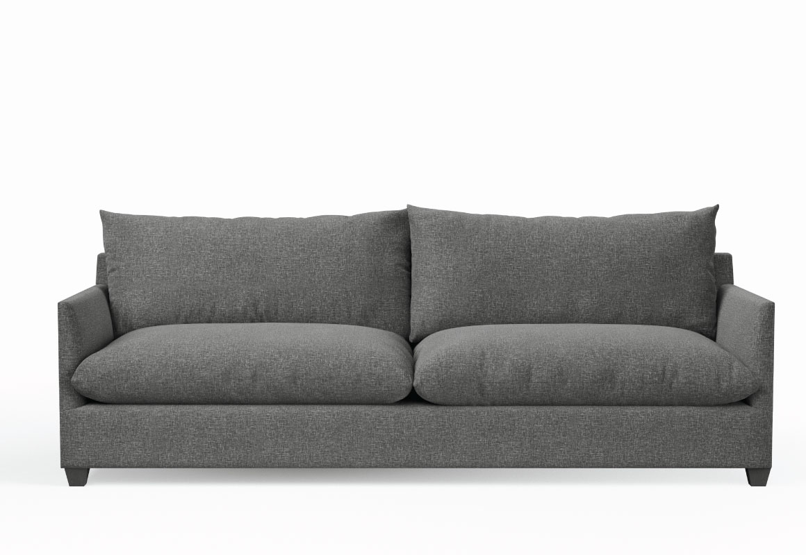 deep lounge sofa in charcoal fabric