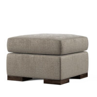 Broadway modern ottoman designed to pair with broadway chair from Vogel