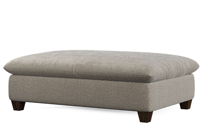 Rockefeller Sectional Ottoman designed to perfectly fit with Rockefeller Sectional from Vogel