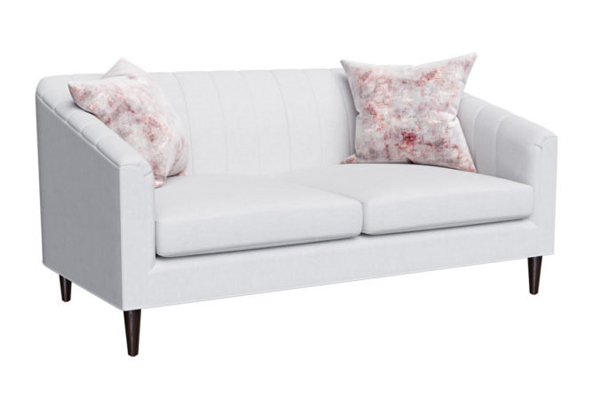 quarter turn angle of tufted madison loveseat
