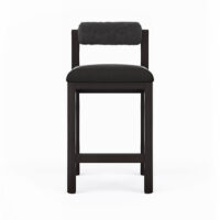 The Marlowe Upholstered Bolster Cushion Stool handcrafted in Toronto by Vogel.