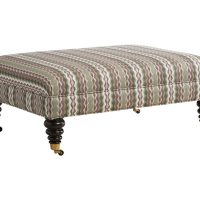 handmade rectangle ottoman with multiple leg options